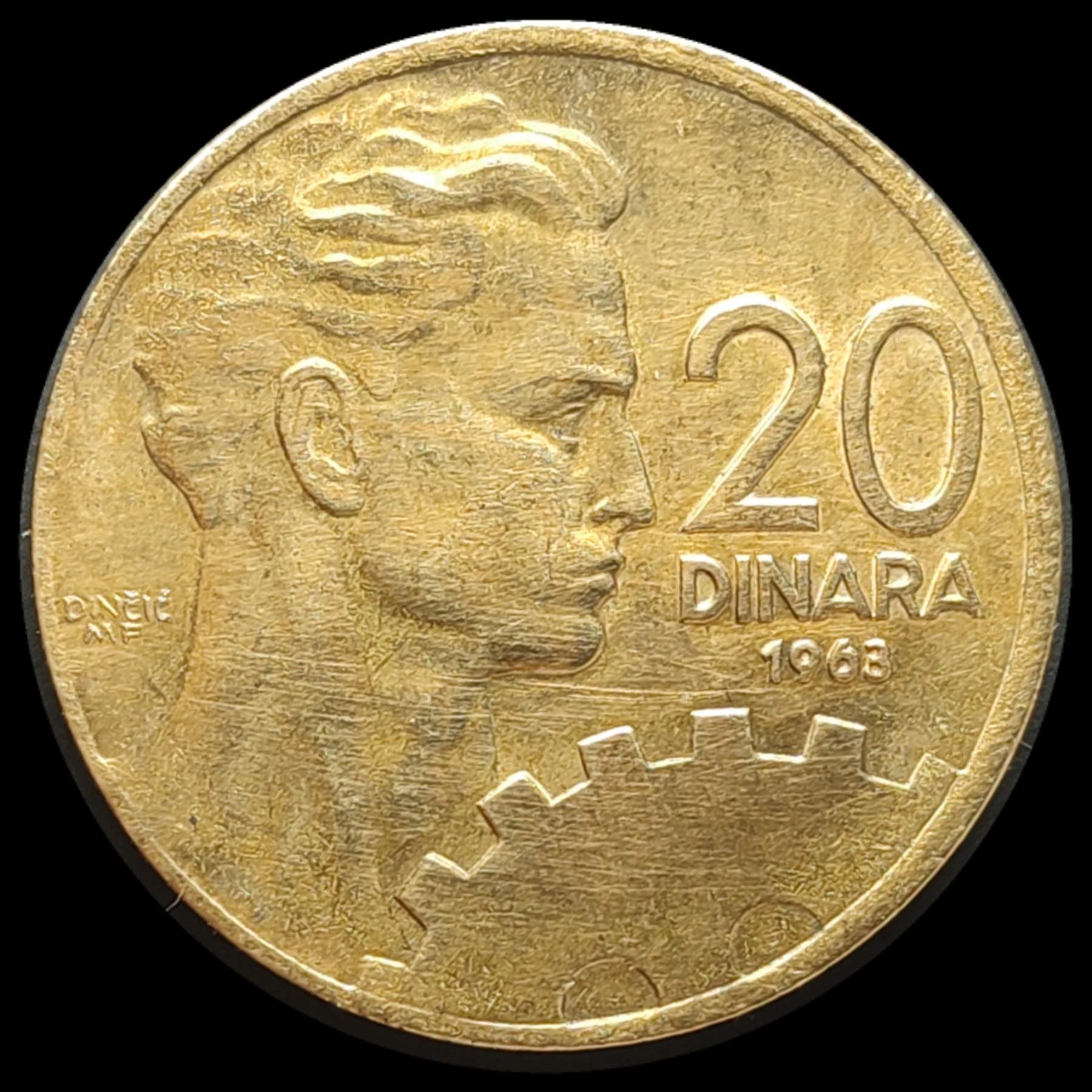 20-Dinara-1963-SFr-Jugoslavija-DDR